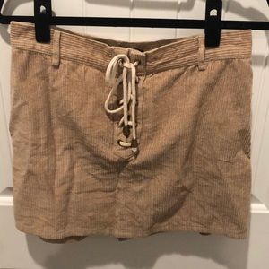 Corduroy mini skirt